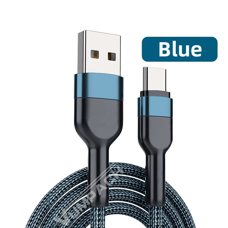 Cabo de Carregamento Rápido USB-A para Type-C