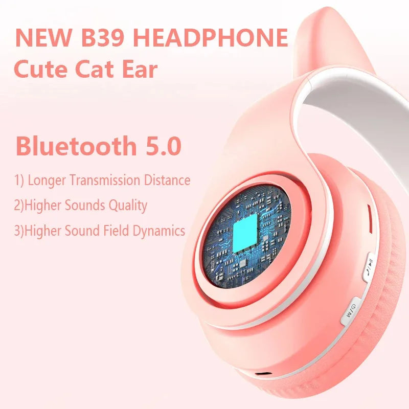 B39M Cat Ear Head mounted Bluetooth